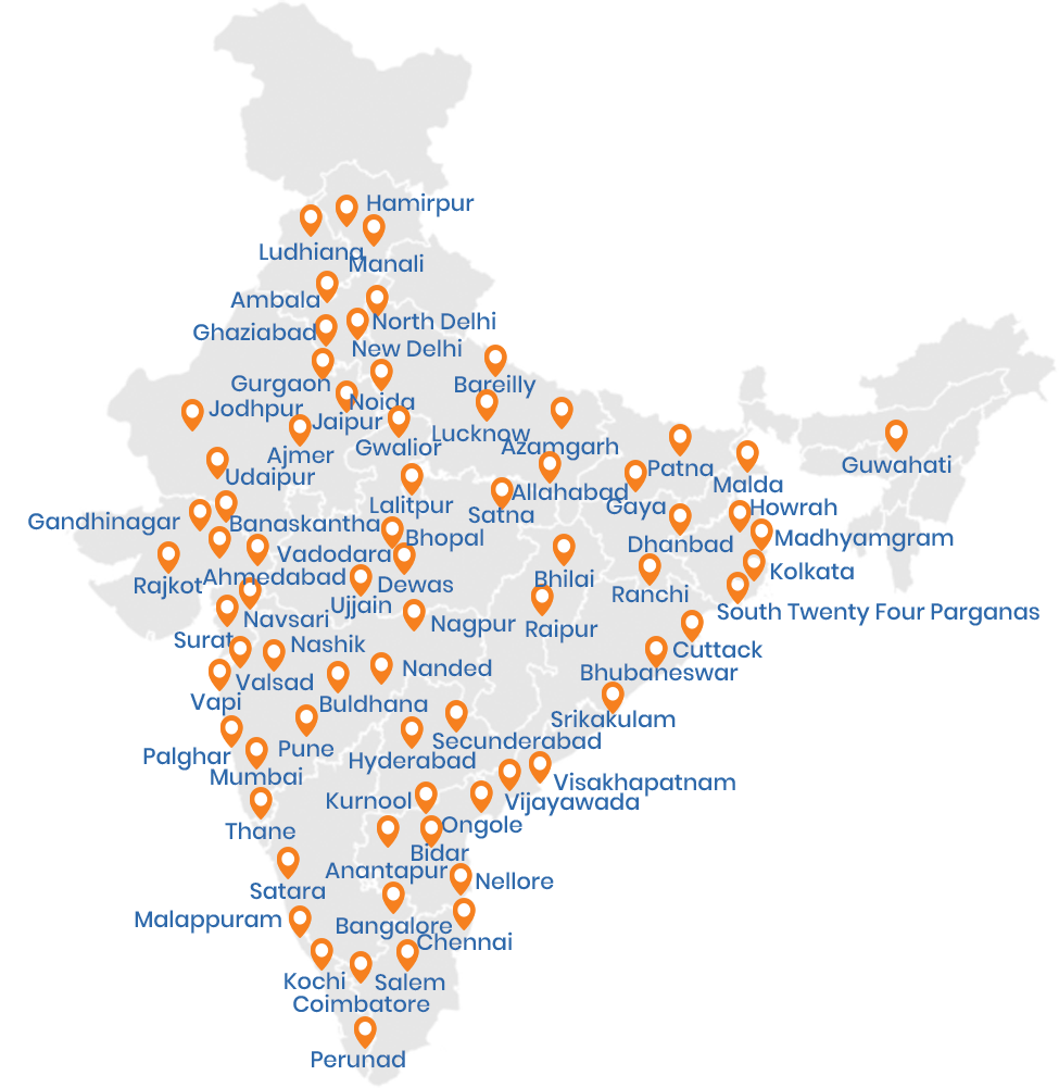 CIties We Supply - Map
